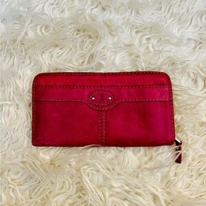 Fossil Pink Leather Wallet